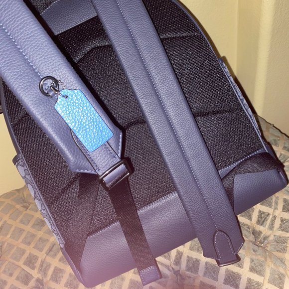 Coach Backpack Black/Blue - Picture 4 of 8